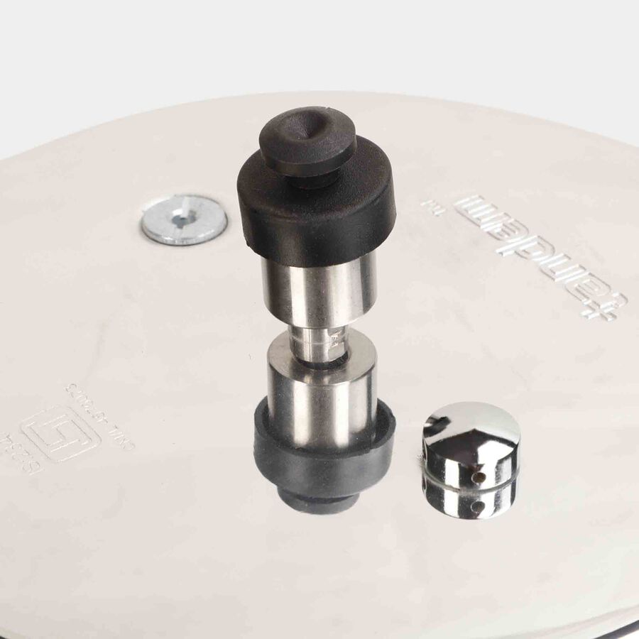 5 लीटर बाहरी ढक्कन एल्यूमीनियम प्रेशर कुकर, , large image number null