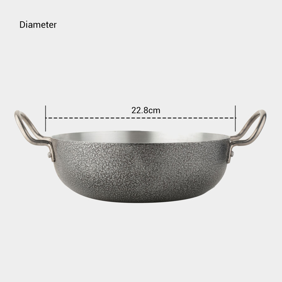 Aluminium Kadhai - 9 in. (1.5L), , large image number null