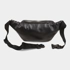Women's Black Polyurethane Waist Pouch, , small image number null