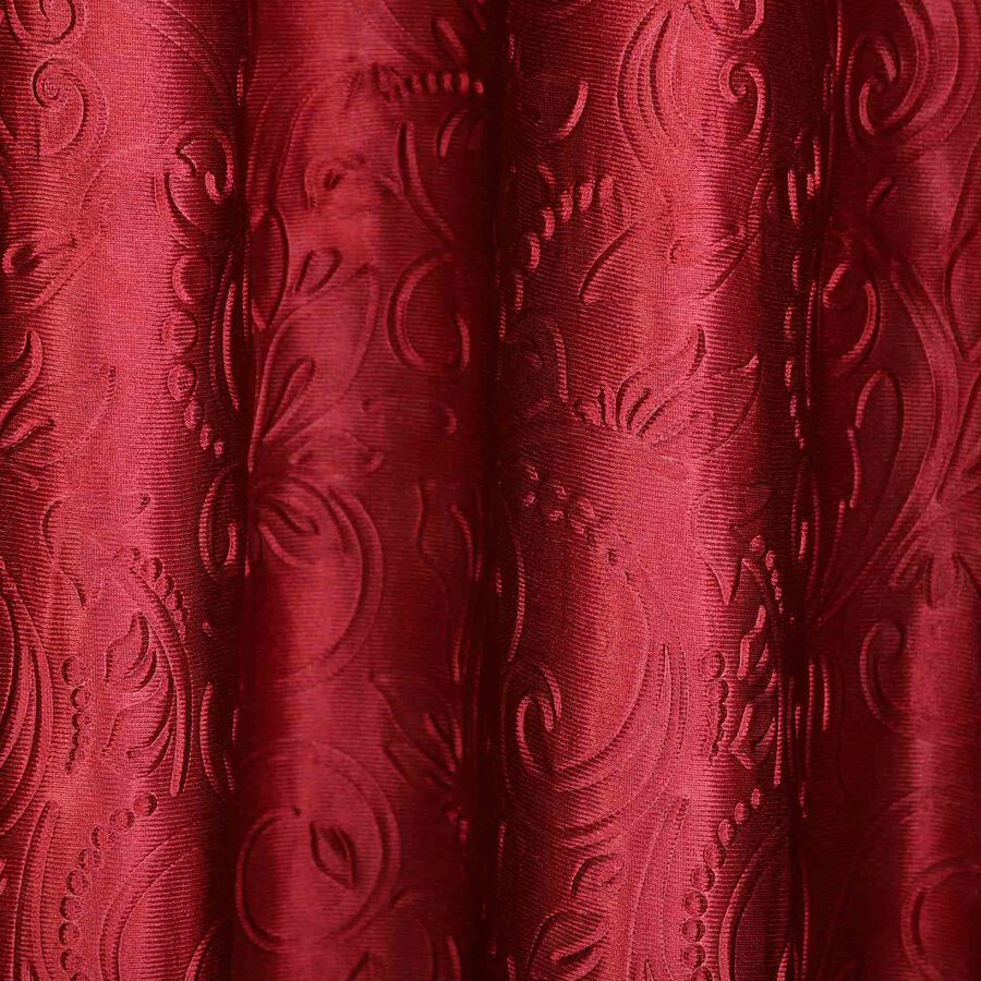 7ft. Maroon Microfiber Door Curtain, , large image number null