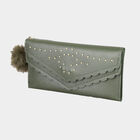Women's Polyurethane Envelope/Zipper Hand Pouch, , small image number null