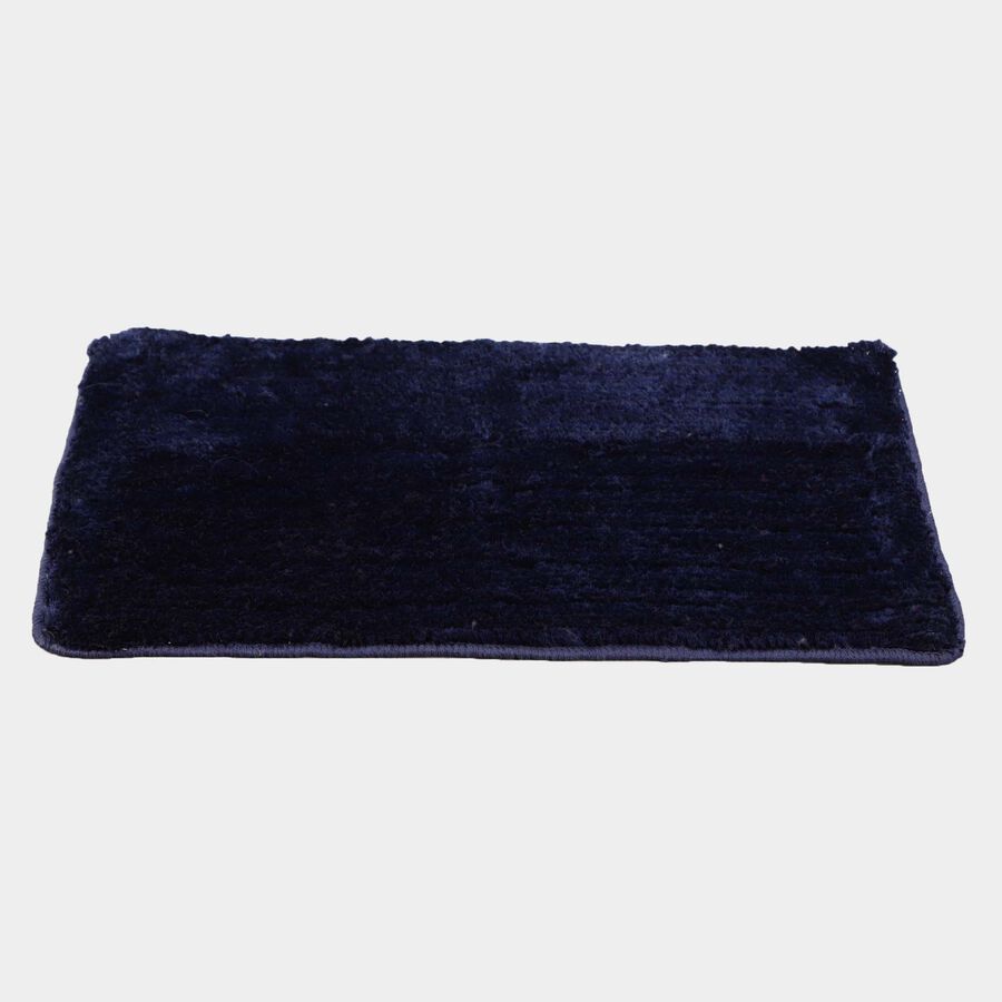 Anti-Skid Blue Polyester Door Mat, , large image number null