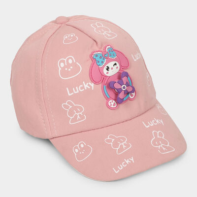 Kid's Pink Fabric Cap