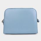 Women's Mid Blue Polyurethane Sling Bag, , small image number null