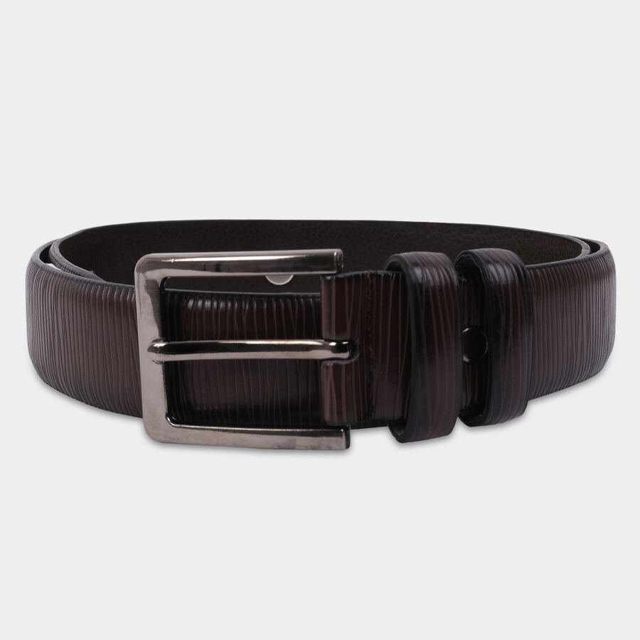 Men's Brown Polyurethane Formal Belt, , large image number null
