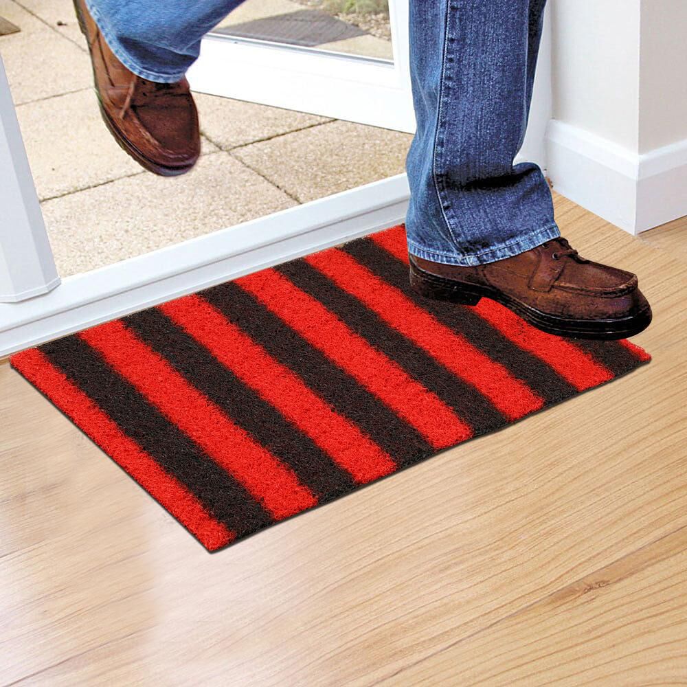 Home Beautiful                         Anti-Skid Red Polypropylene Door Mat