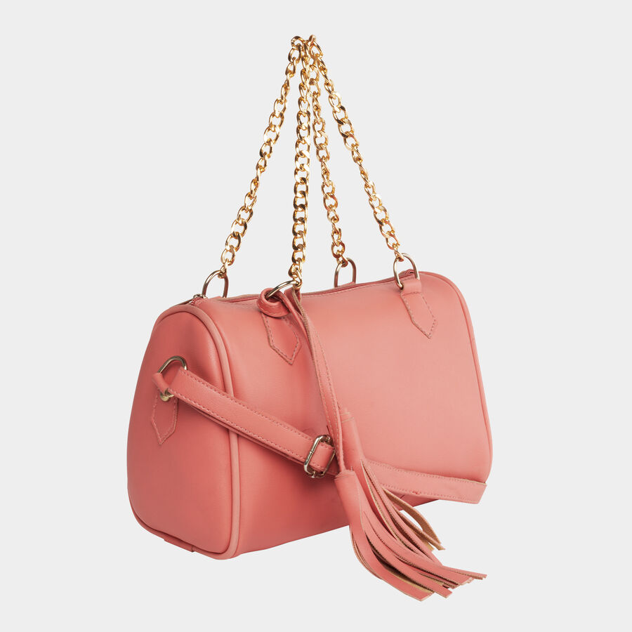Women's Polyurethane Zipper Sling Bag, , large image number null