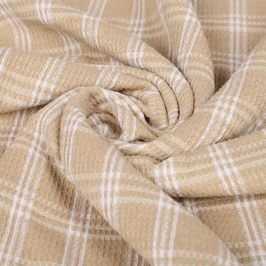 220 GSM Beige Cotton Blend Bath Towel, , large image number null