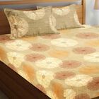 Dark Green Cotton Double Bedsheet With Pillow Cover, , small image number null