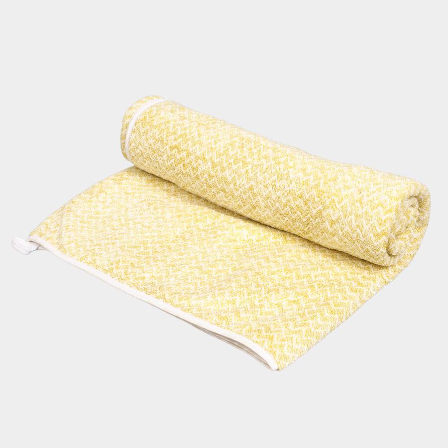 280 GSM Yellow Microfiber Bath Towel, , large image number null