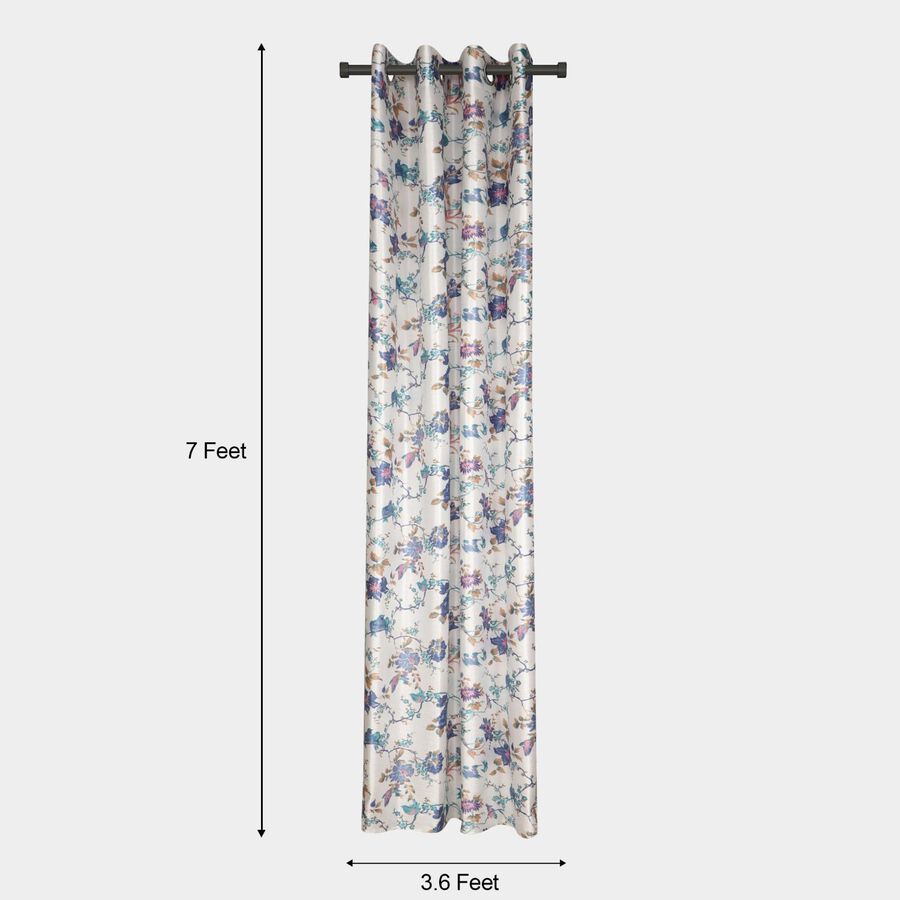 7ft. Dark Blue Microfiber Door Curtain, , large image number null