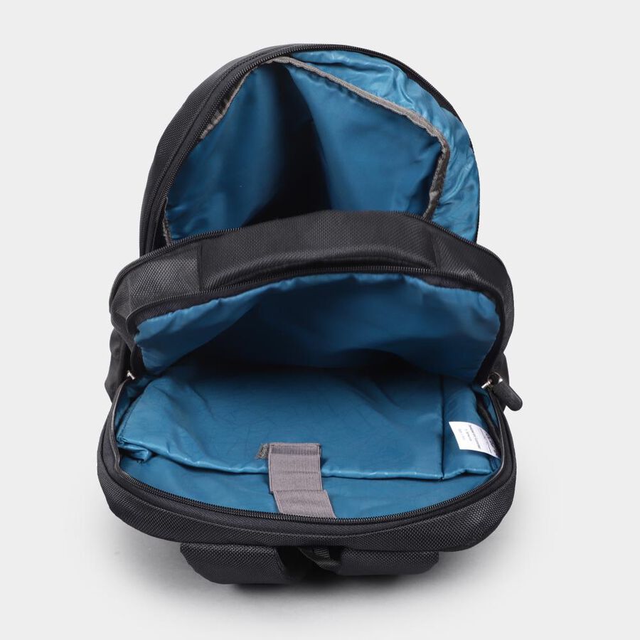 Black Polyester Backpack with Laptop Compartment, 32 L (Approx), , large image number null