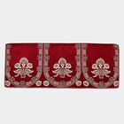 Maroon Chenille Sofa Cover Set of 10, , small image number null