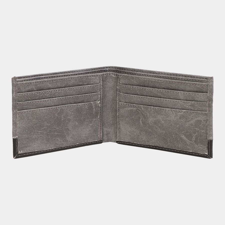 Men's Black Polyurethane Wallet, , large image number null