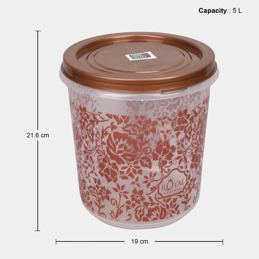 एयर-टाइट प्लास्टिक कंटेनर, 4 का सेट, 1 L, 2 L, 5 L, 7 L, , large image number null