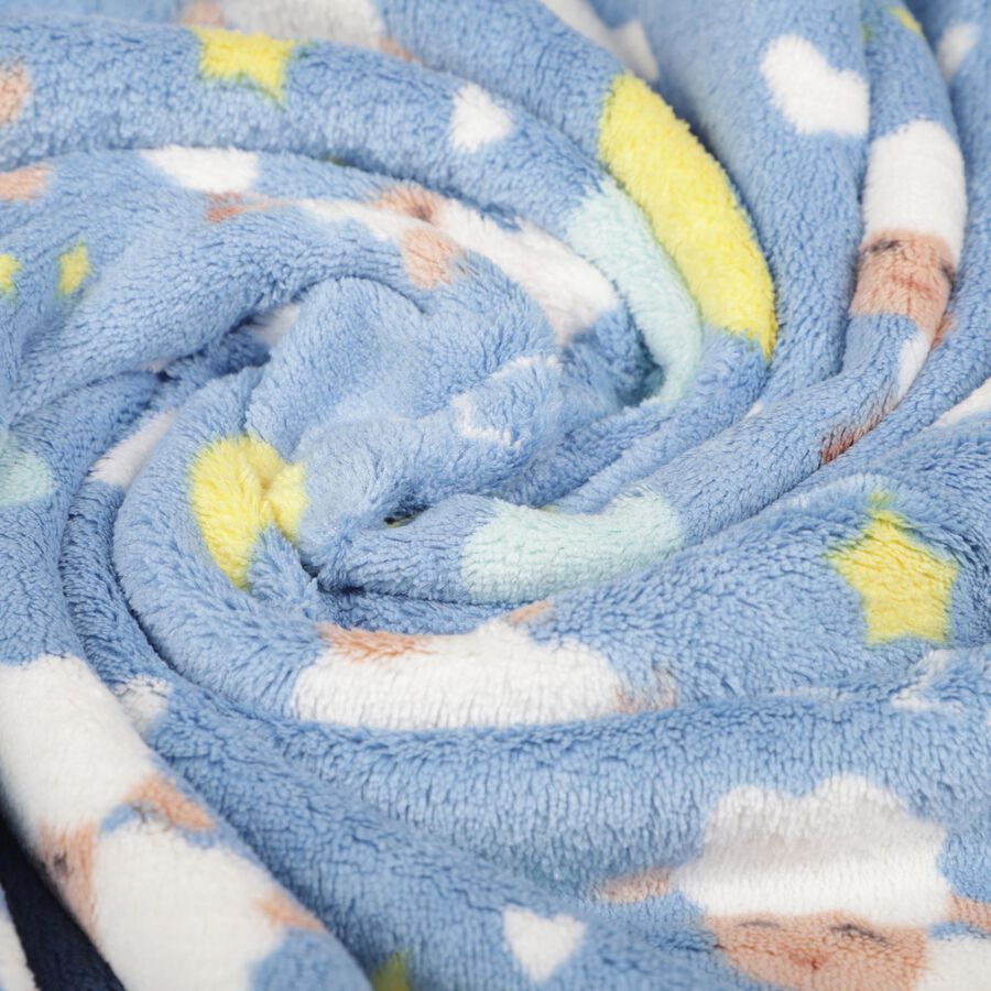 280 GSM Blue Microfiber Baby Towel, , large image number null