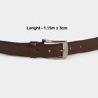 Men's Brown Polyurethane Formal Belt, , small image number null