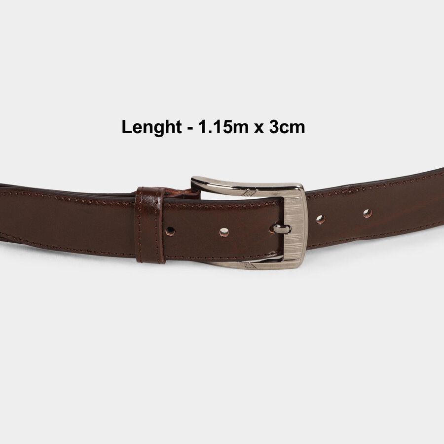 Men's Brown Polyurethane Formal Belt, , large image number null