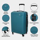 4-Wheel Light Green Polypropylene Hard Case Trolley, Medium, , small image number null