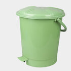 11L Green Plastic Dustbin, , small