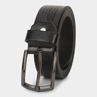 Men's Black Pu Formal Belt, , small image number null