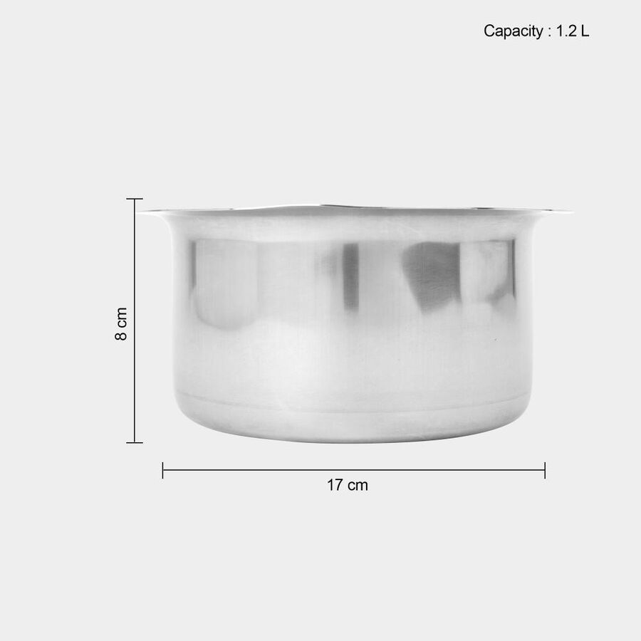 1.2 L Stainless Steel Patila, , large image number null
