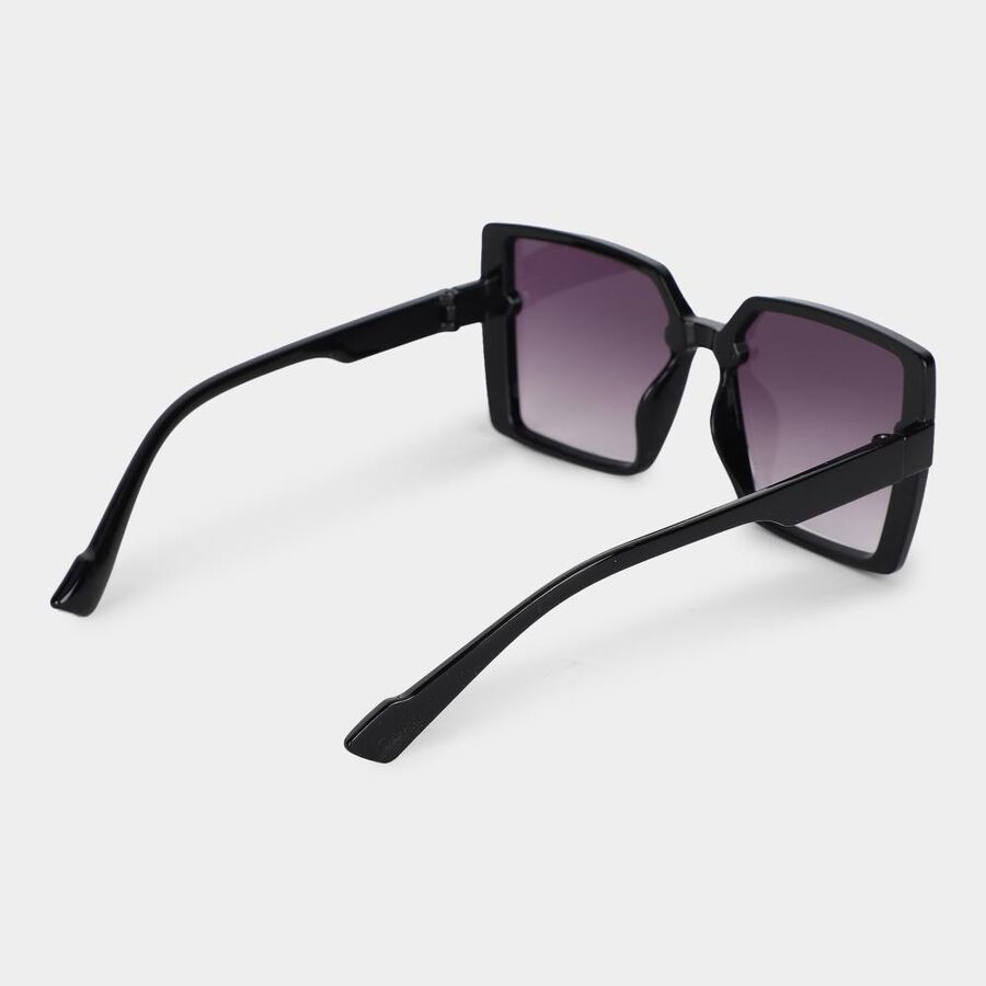 Women's Brown Plastic Sunglass , , large