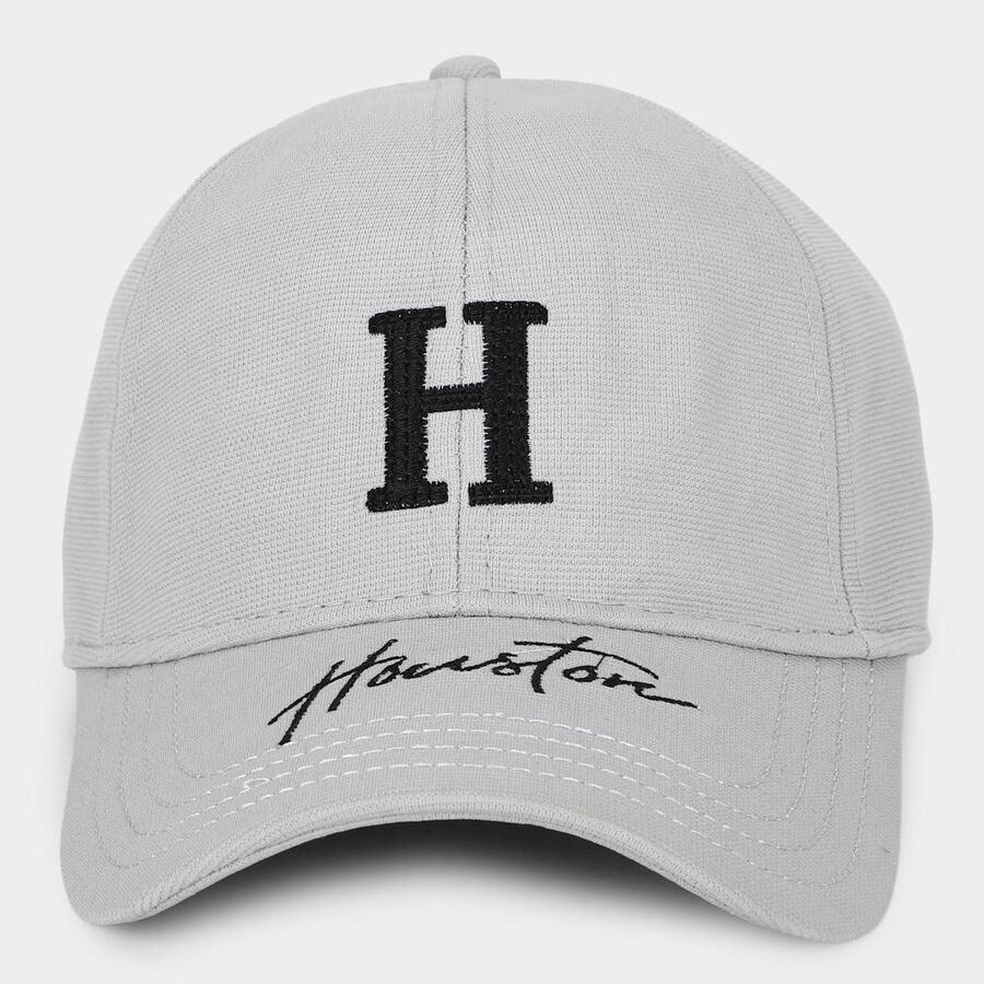 Men's Grey Fabric Cap, , large