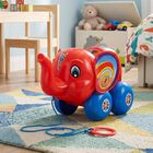 Kid's Red Plastic Pull Along, , small