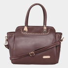 Women's Brown Polyurethane Tote Bag, , small image number null