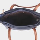 Women's Blue Polyurethane Tote Bag, , small image number null