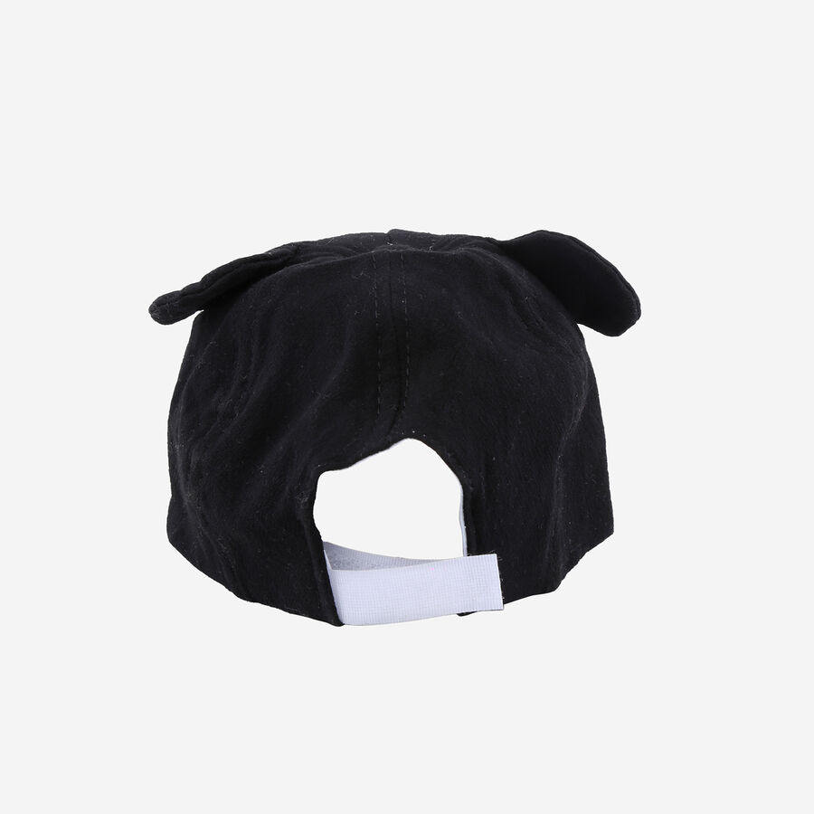 Kids' Black Fabric Cap, , large image number null