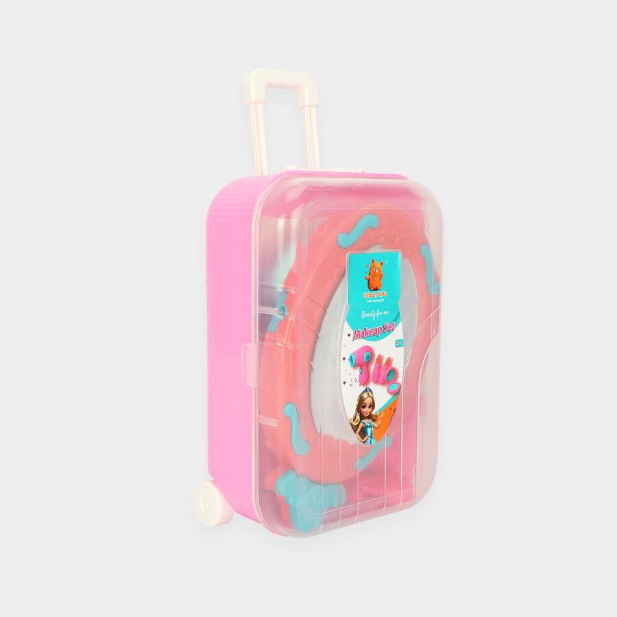 Kids Makeup Set Trolley Suitcase, , large