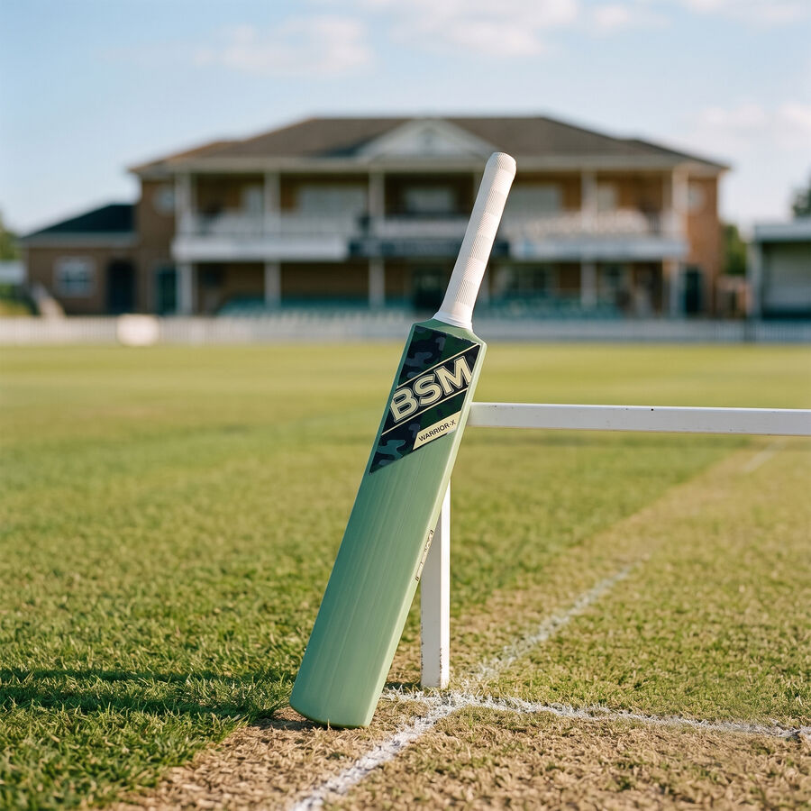 kid's Dark Green Polymide Cricket Bat, , large