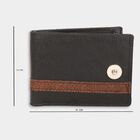 Men's Black Polyurethane Wallet, , small image number null