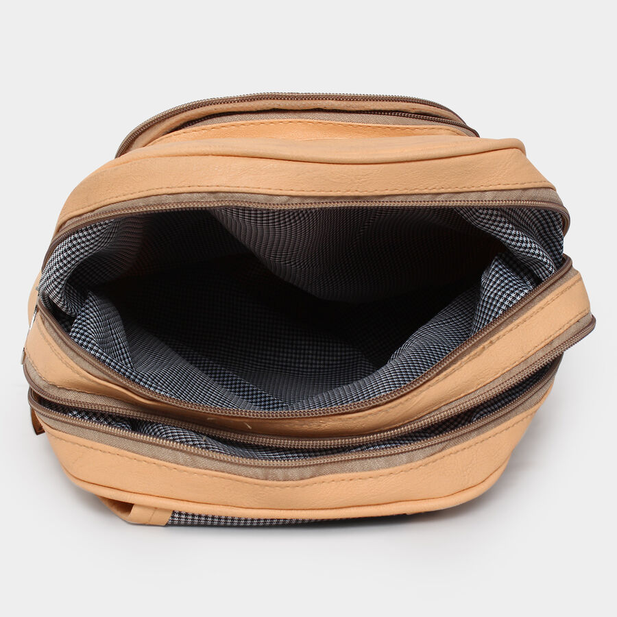 Women's Solid Polyurethane Backpack, , large image number null