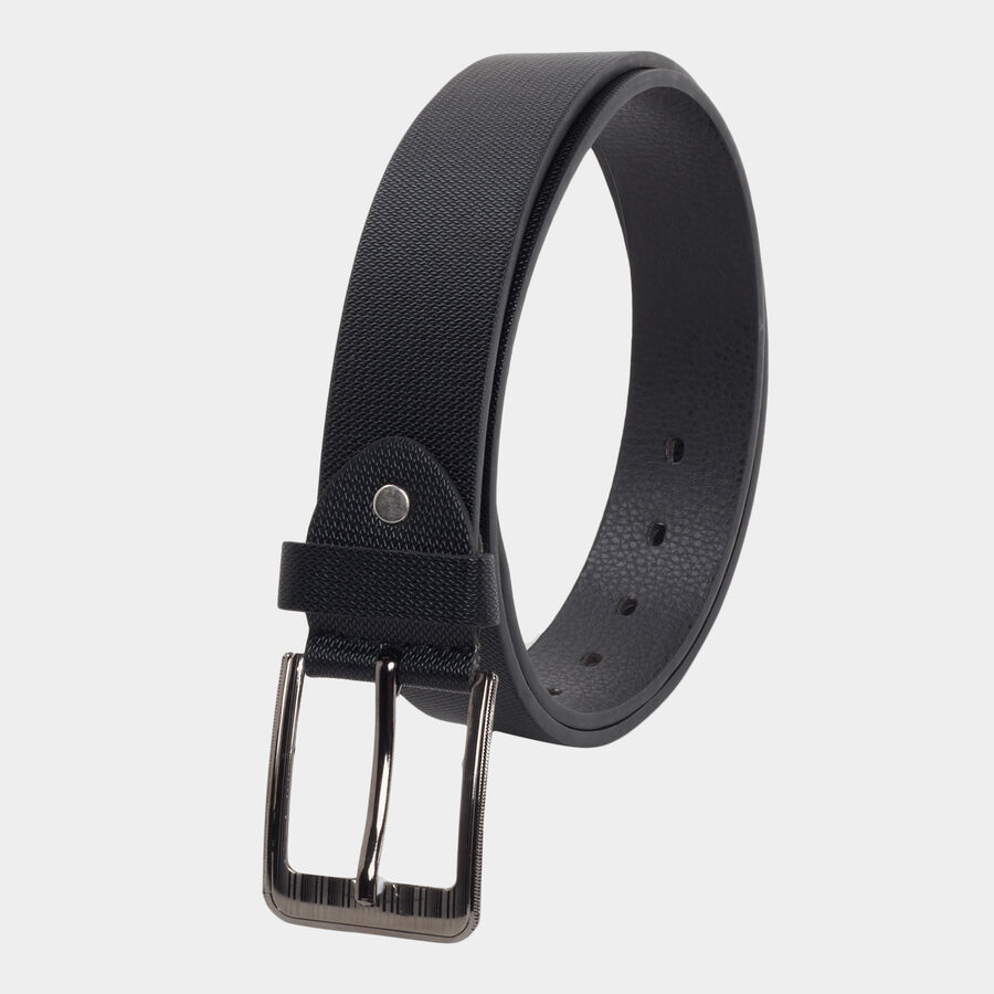 Men's Polyurethane Casual Belt, Size 36, Textured, , large image number null