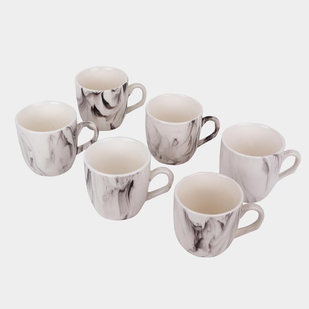 Home Finery                         120 ml Stoneware Cup, Set of 6