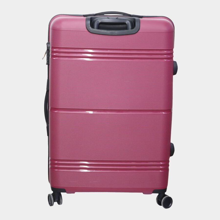 8-Wheel Maroon PVC Matee Hard Case Trolley, Large, , large image number null