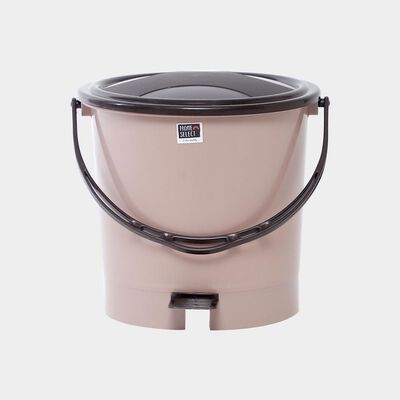 6.2L Brown Plastic Dustbin