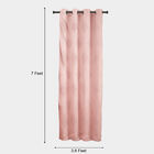 7ft. Pink Microfiber Door Curtain, , small image number null