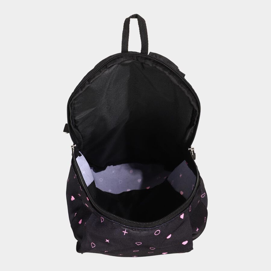 Women's Black Canvas Backpack, , large image number null