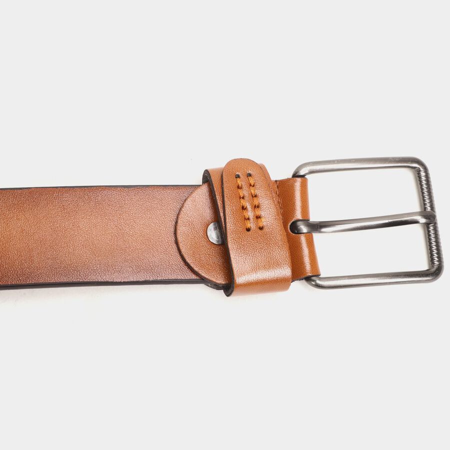 Men's Tan Polyurethane Casual Belt, , large image number null