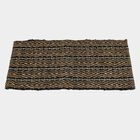Black Polyester Cotton Door Mat, , small image number null