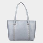 Women's Blue Polyurethane Tote Bag, , small image number null