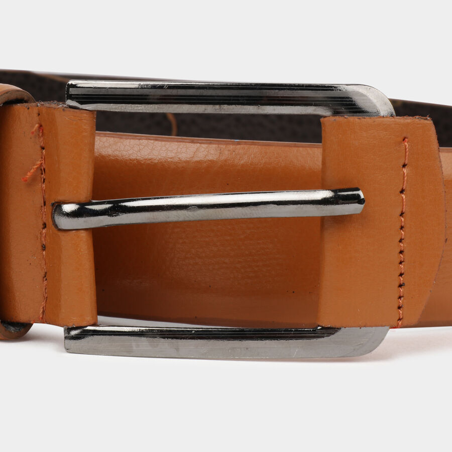 Men's Tan Polyurethane Casual Belt, , large image number null