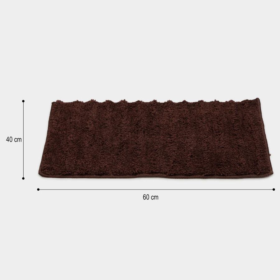 Anti-Skid Brown Polyester Bath Mat, , large