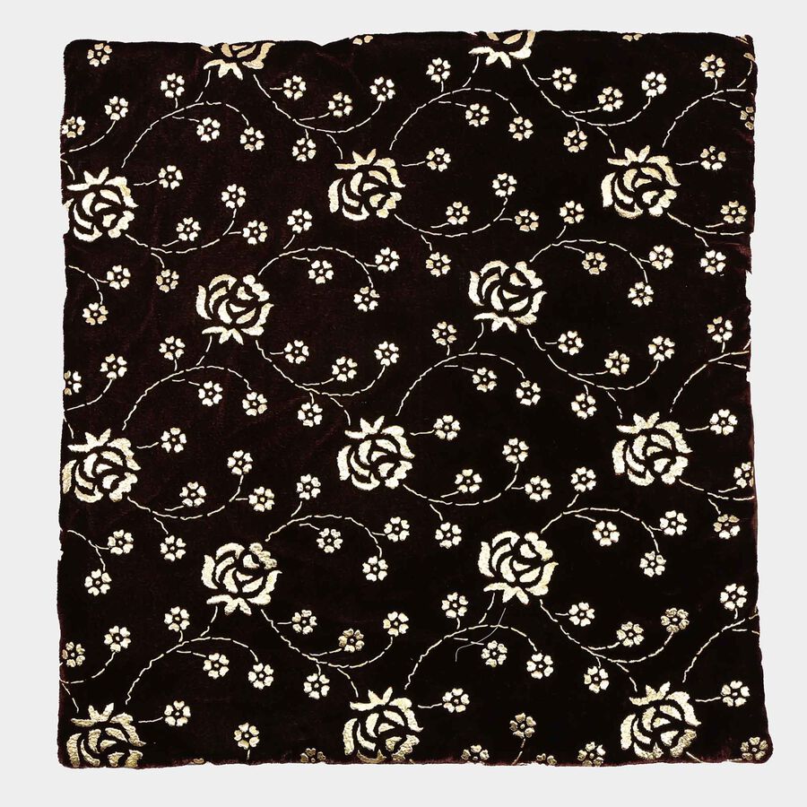 Embroidered Microfiber Cushion Cover, , large image number null