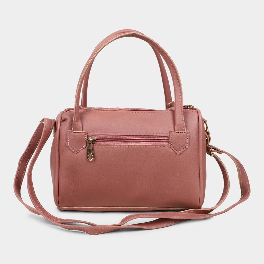Women's Peach Polyurethane Sling Bag, , large image number null