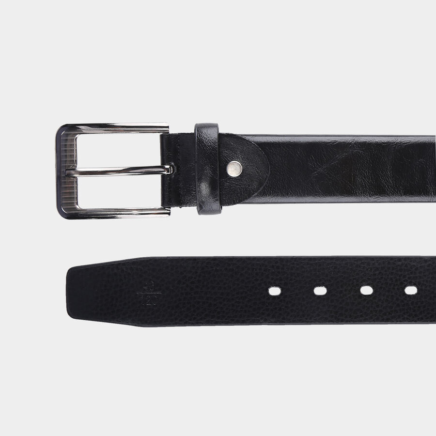 Men's Polyurethane Casual Belt, Size 40, Smooth/Plain, , large image number null
